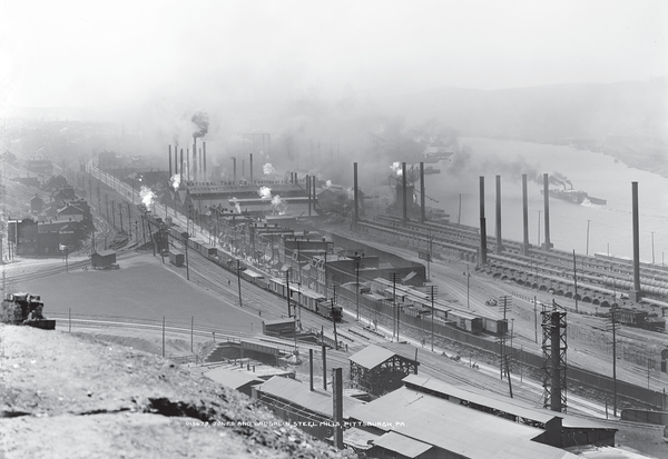 One of the Jones and Laughlin steelworks in Pittsburgh.