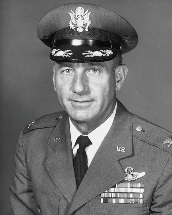 Colonel Harry Shoup. Reprinted from <a data-cke-saved-href='Products/9781467133302' href='Products/9781467133302'>NORAD and Cheyenne Mountain AFS</a> by J. Brian “Bear Lihani (pg. 69, Arcadia Publishing, 2015). Colonel Harry Shoup.