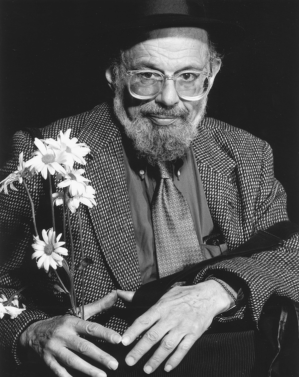 Poet Allen Ginsberg. Reprinted from <a data-cke-saved-href='/Products/9780738563237' href='/Products/9780738563237'>Downtown Paterson</a> by June Avignone, courtesy of Giacomo de Stefano (pg. 92, Arcadia Publishing, 1999). Poet Allen Ginsberg.