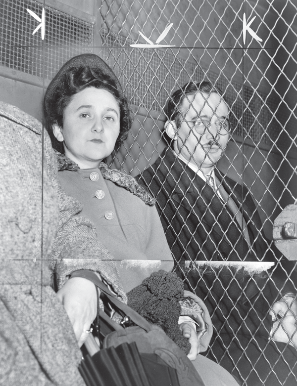 The Rosenbergs while in prison. Reprinted from <a data-cke-saved-href='/Products/9781467137980' href='/Products/9781467137980'>Wicked Albuquerque</a> by Cody Polston, courtesy of the Library of Congress (pg. 115, The History Press, 2017). The Rosenbergs while in prison.