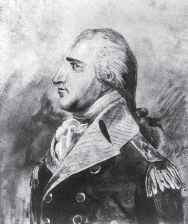 A portrait of Benedict Arnold.