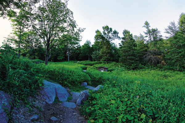 Part of the Weir Farm grounds. Reprinted from <a data-cke-saved-href='/Products/9781467103046' href='/Products/9781467103046'>Weir Farm National Historic Site</a> by Xiomáro (pg. 25, Arcadia Publishing, 2015). Part of the Weir Farm grounds.