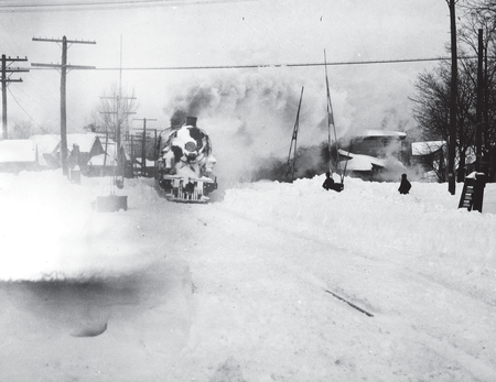 A steam engine refuses to stop for a 1925 New York blizzard.