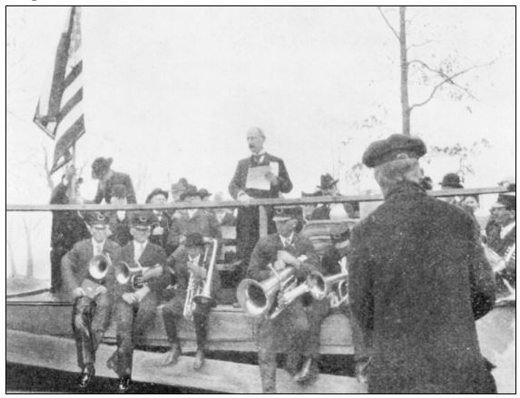 The dedication of the Wisconsin State monument